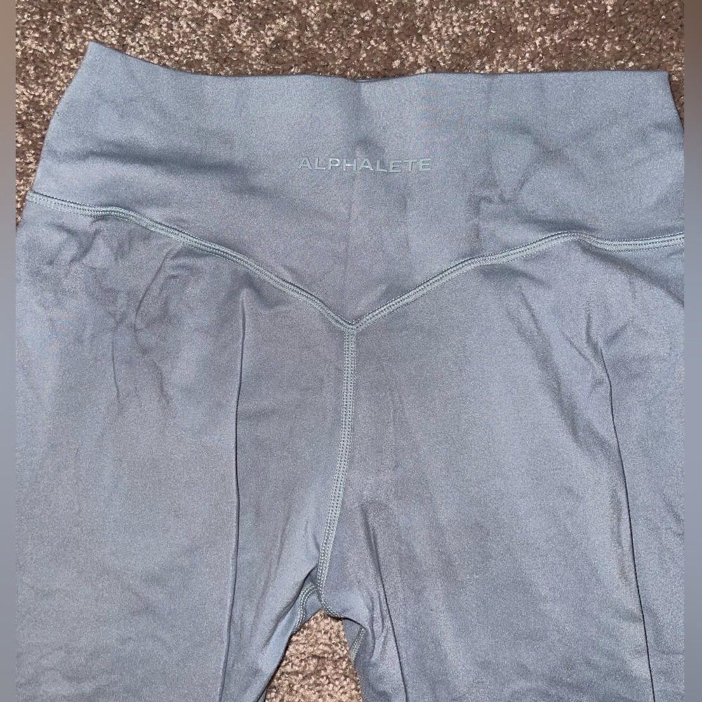 Alphalete Alphalux Wonder Legging 27” - washed denim size medium